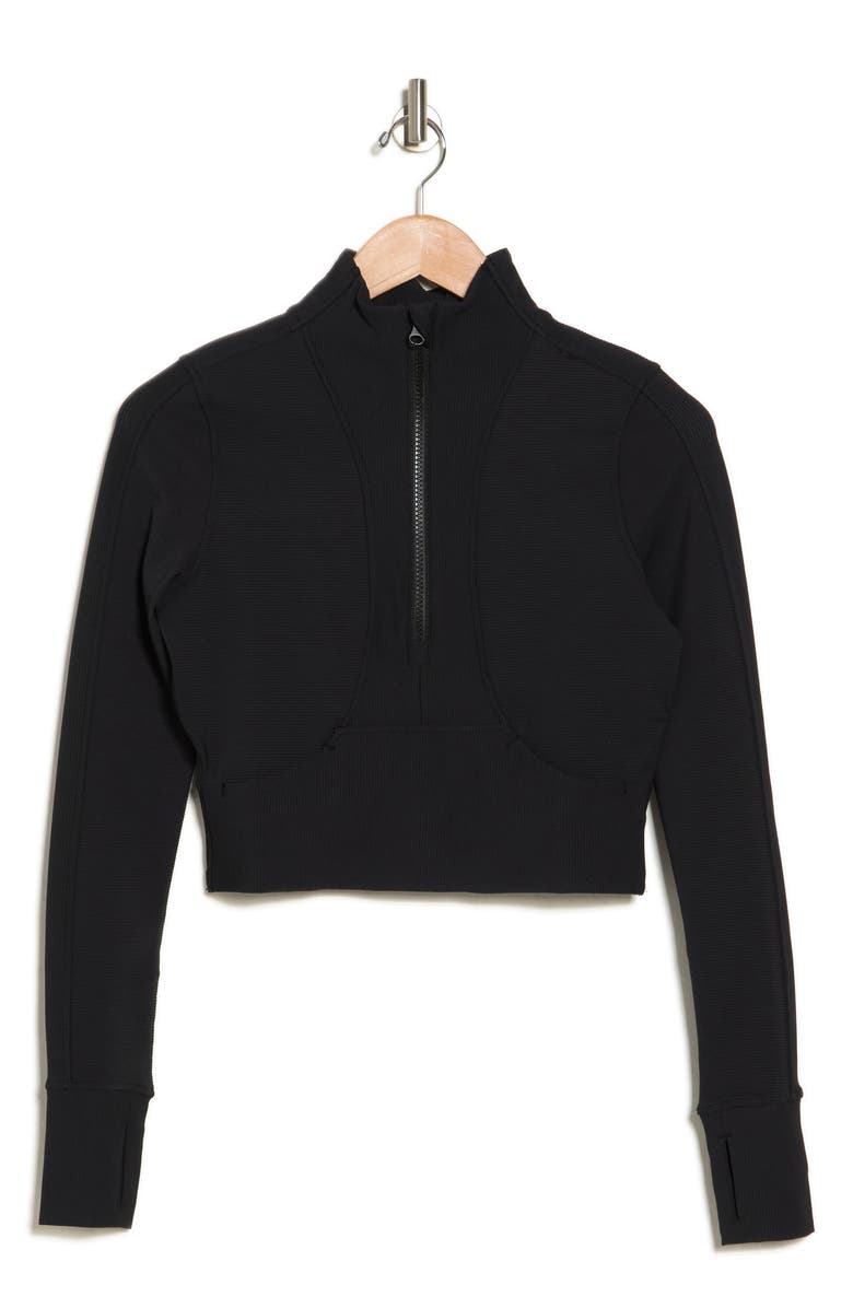 90 DEGREE BY REFLEX Vortex Rib Academy Half Zip Jacket, Alternate, color, 