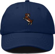 Dalix Dachshund Embroidered Dad Cap