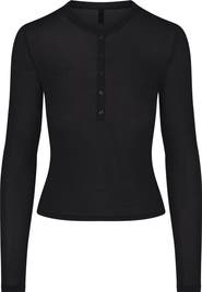 SKIMS Sheer Modal Henley