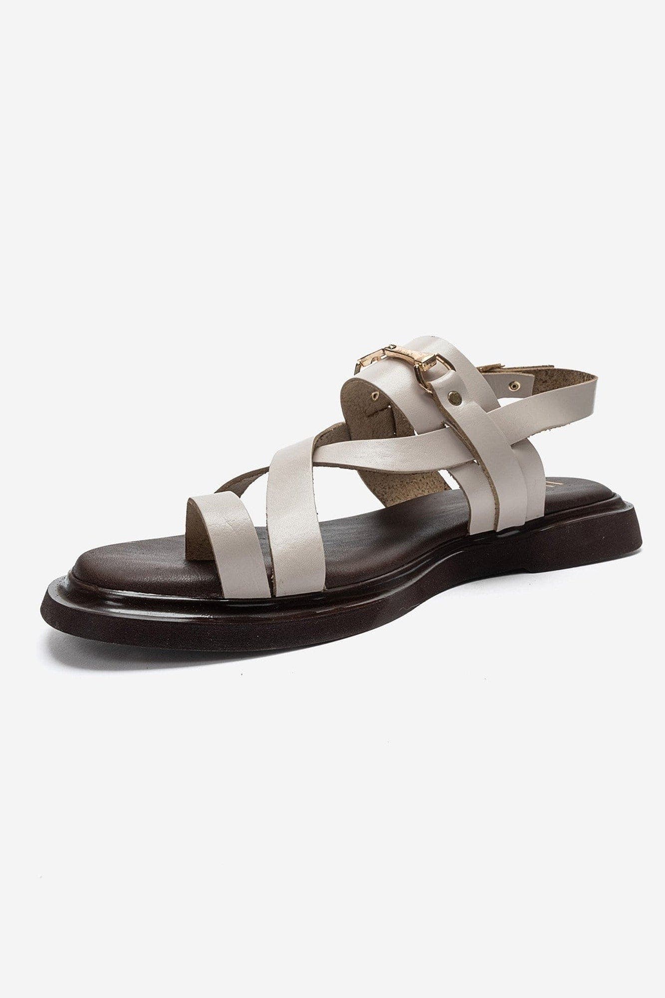 Fabiana Leather Thong Sandal, Alternate, color, Cream