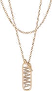 Alex and Ani Mama Pave Toggle Necklace
