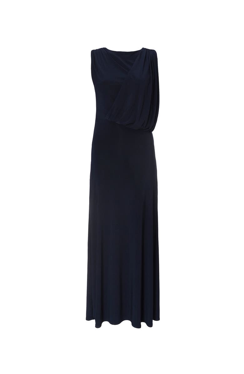 QUIZ Draped Maxi Dress, Alternate, color, Navy