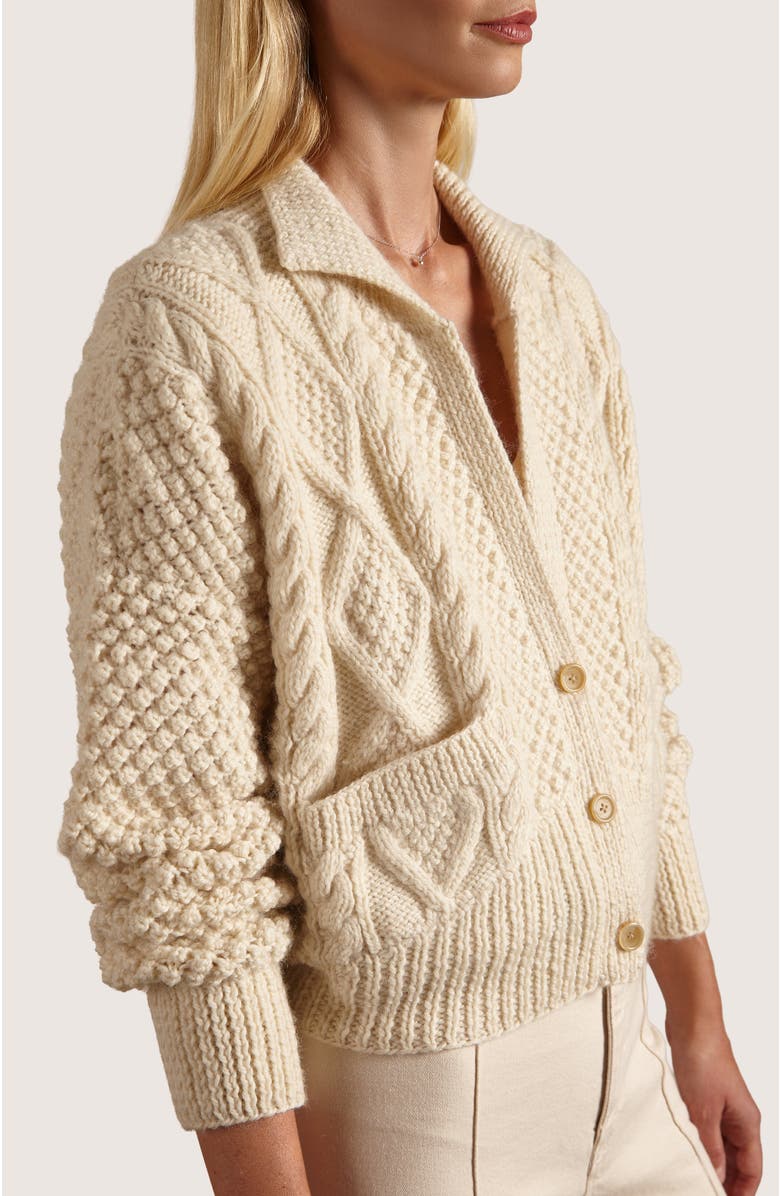 oyun Cable stitch Bomber Jacket, Alternate, color,