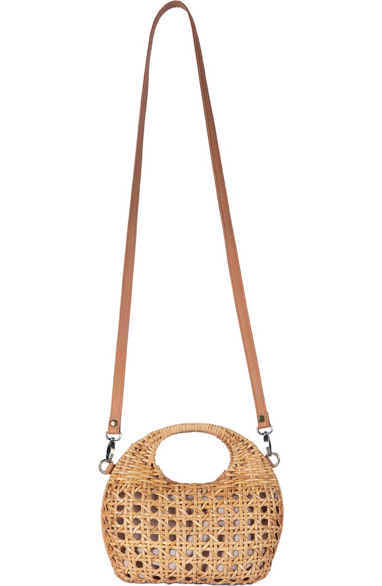 Jelavu Aidan Rattan Convertible Crossbody Bag, Alternate, color, Natural