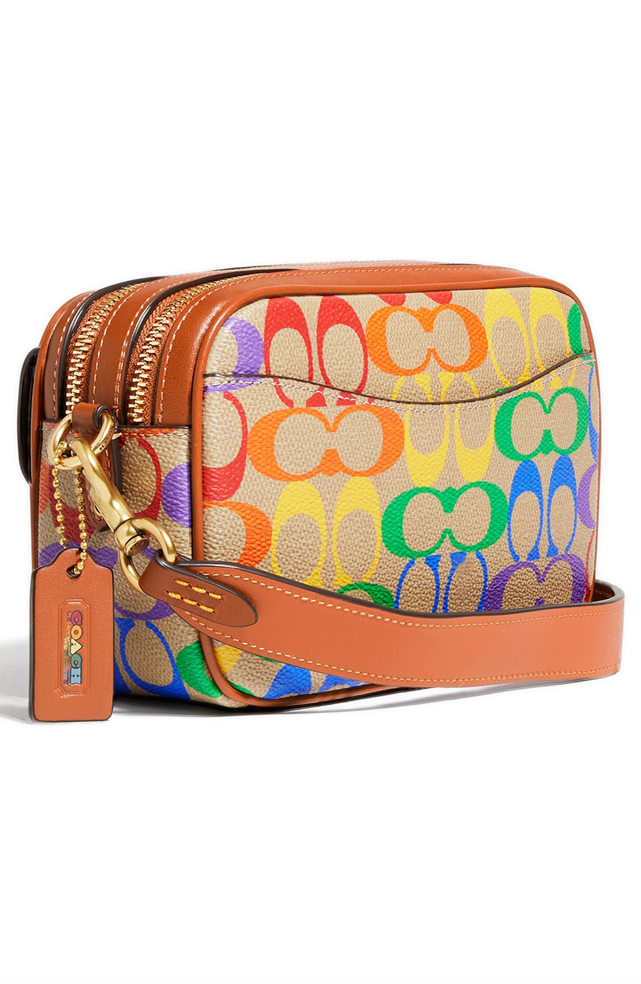 COACH Pride Willo Coated Canvas Camera Bag, Alternate, color, 