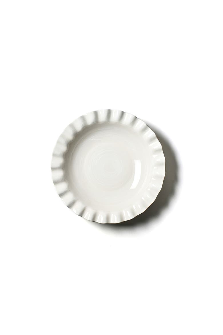 Signature White 13in Ruffle Best Bowl, Alternate, color, White