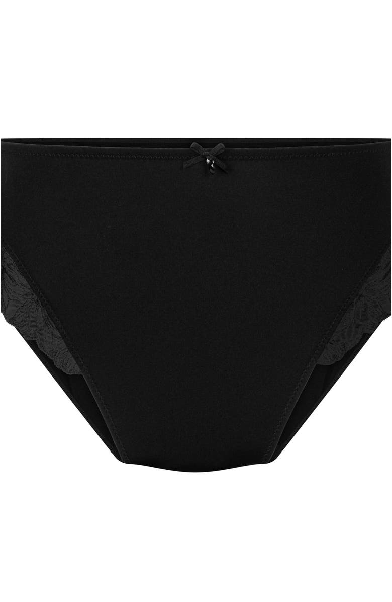 Hunkemöller Lily High Waisted Rio Brief, Alternate, color, Black