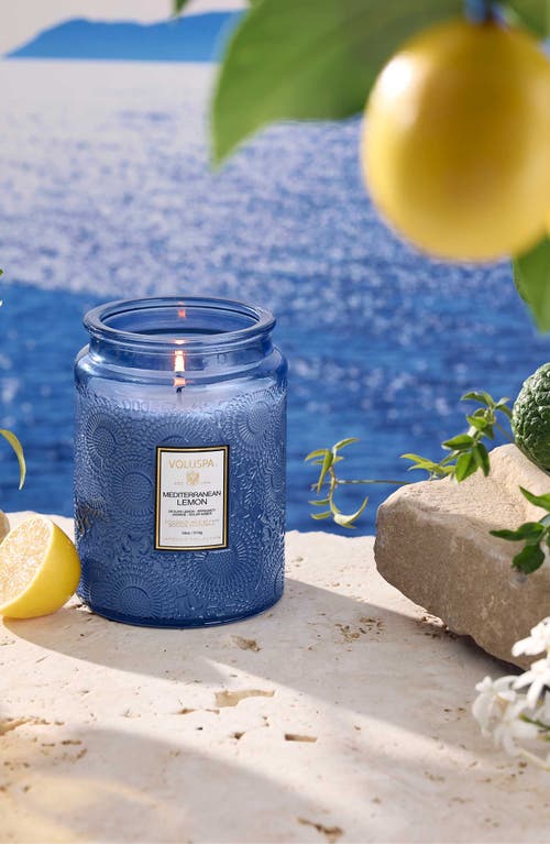 Voluspa Mediterranean Lemon Large Jar Candle