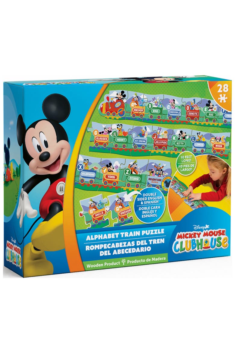 Disney ABCs Train 28pc Wood Floor Puzzle, Main, color, Multicolor