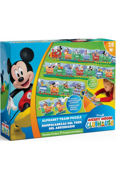 Disney ABCs Train 28pc Wood Floor Puzzle