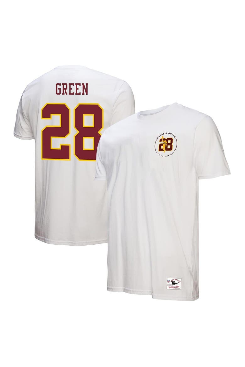 Men's Mitchell & Ness Darrell Green White Washington Commanders  Retired Player Name & Number T-Shirt, Alternate, color, White