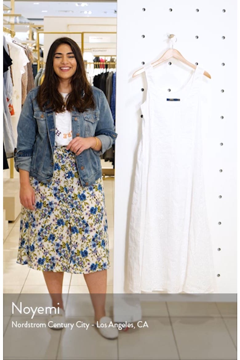 Eyelet Linen Maxi Dress video