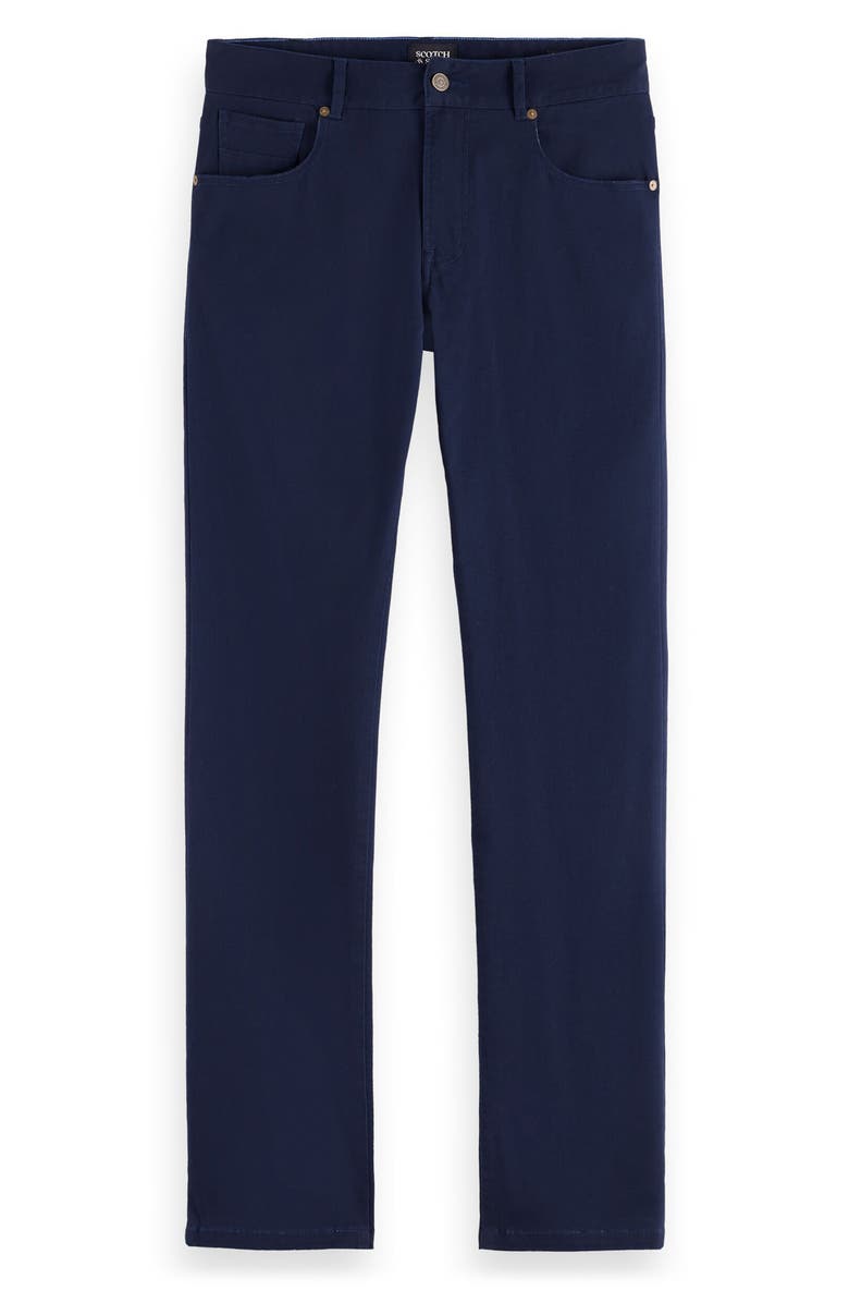 Scotch & Soda Ralston Slim Fit Five Pocket Stretch Twill Pants, Alternate, color, Navy