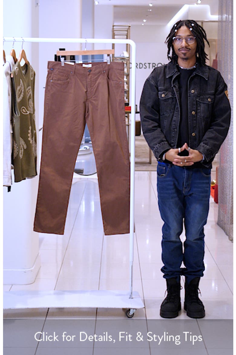 Gage Slim Straight 5-Pocket Pants video