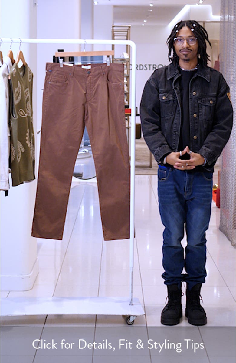 Gage Slim Straight 5-Pocket Pants, sales video thumbnail