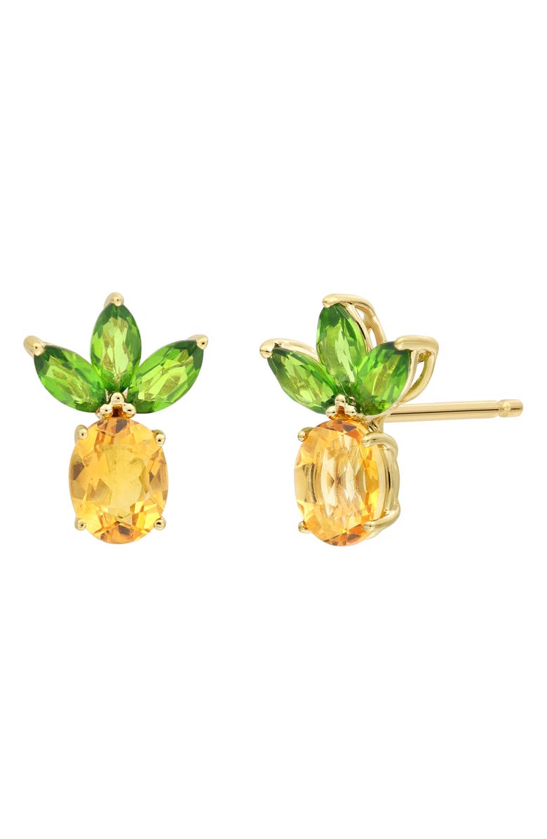 Bony Levy Pineapple Stud Earrings, Main, color, 14K Yellow Gold