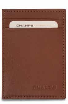 CHAMPS Onyx Leather RFID Hybrid Card Case