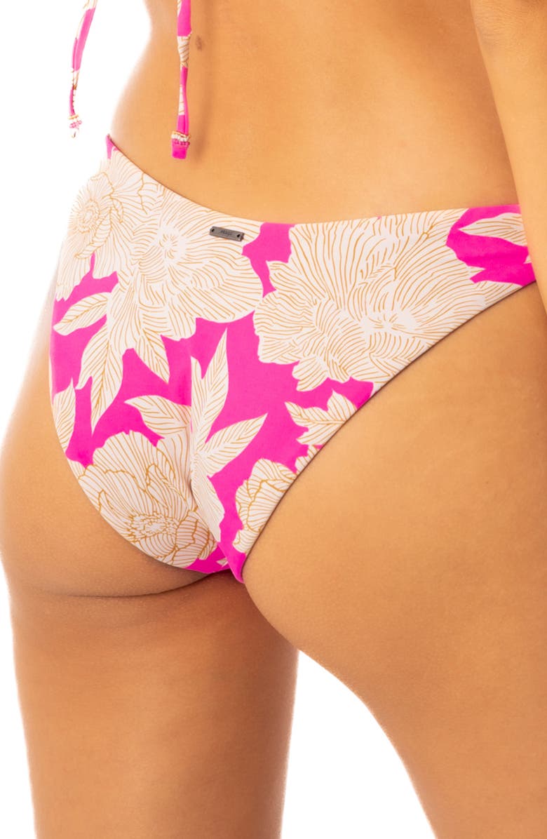 Maaji Splendour Floral Duo High Cut Reversible Bikini Bottoms, Alternate, color,