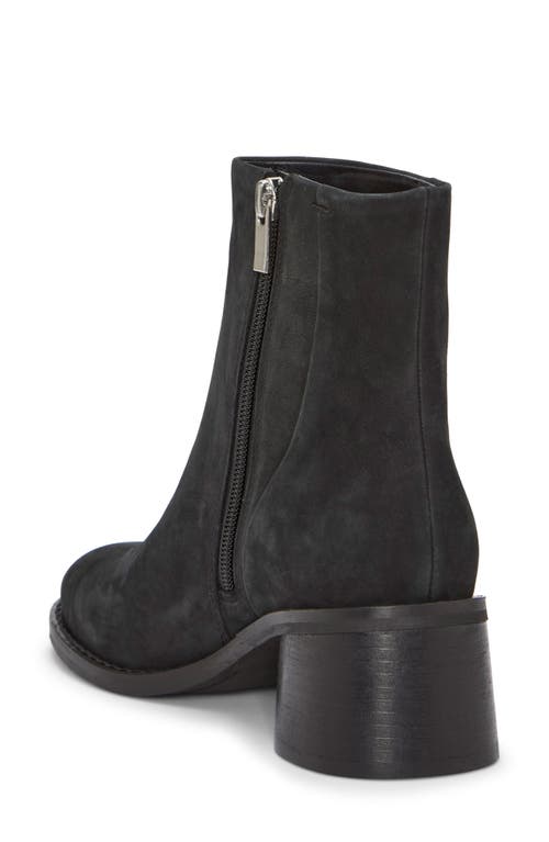 Lucky Brand Caddier Bootie In Black Oily Nubuck