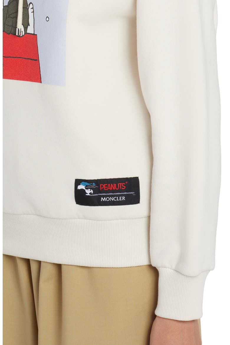x Peanuts® Snoopy Snowflake Graphic Hoodie, Alternate, color, WHITE