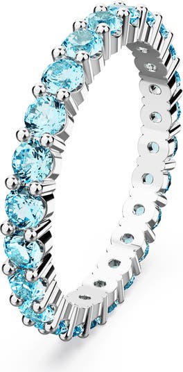 Matrix Round Crystal Eternity Ring