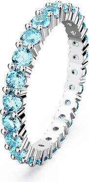Swarovski Matrix Round Crystal Eternity Ring