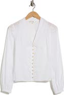 FRAME The Eyelet Sailor Long Sleeve Button-Up Shirt