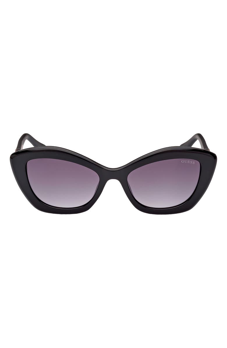 GUESS 54mm Gradient Cat Eye Sunglasses, Main, color, 