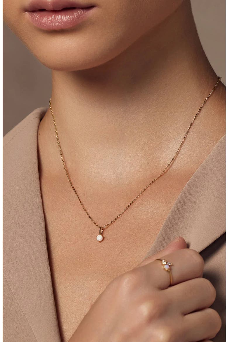 Sterling Silver 18k Gold Plated Izel Necklace Dainty Unique Trendy, Alternate, color, Gold