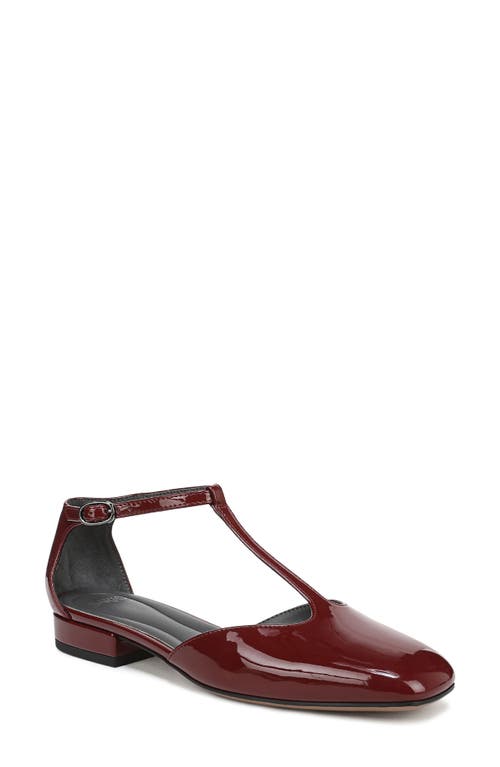 Sarto By Franco Sarto Delmira T-strap Flat In Burgundy