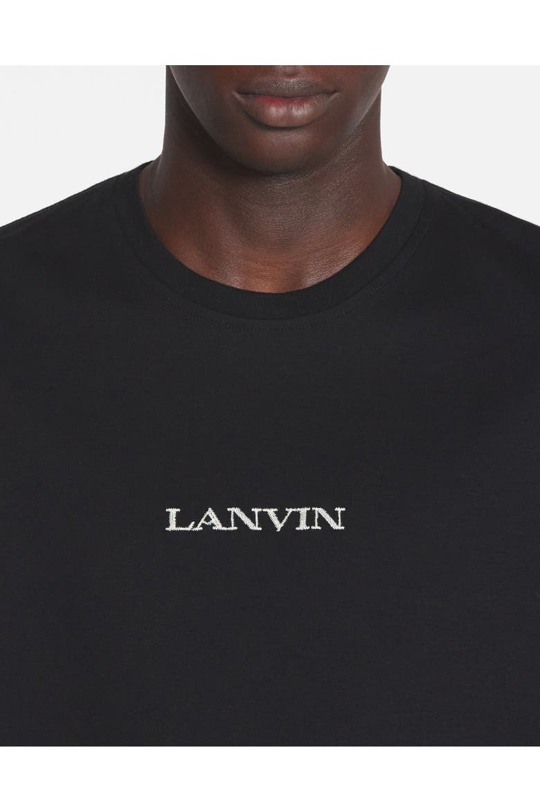 Embroidered T-Shirt, Alternate, color, BLACK