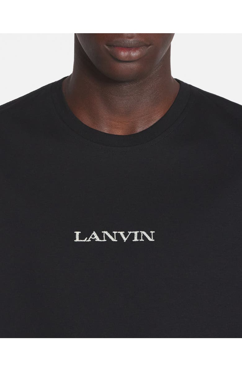 Lanvin Embroidered T-Shirt, Alternate, color, Black