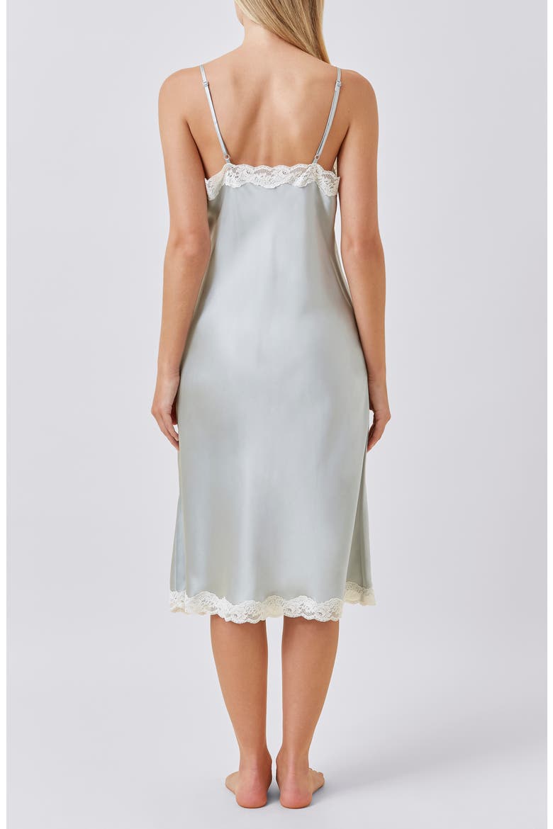 Annabelle Satin Nightgown, Alternate, color, SAGE
