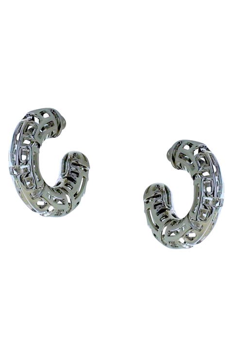 Katerina Filigree Hoop Earrings
