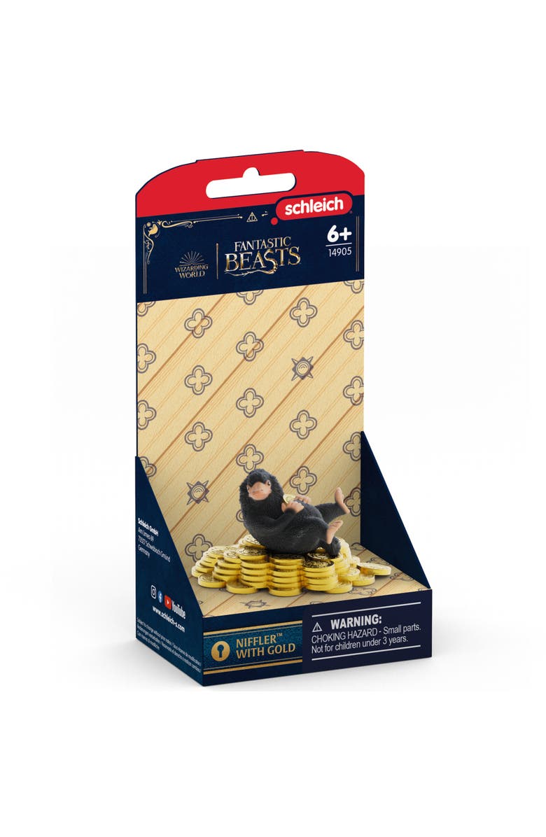 Schleich Wizarding World Niffler & Gold, Collectible Toy Figurine, Kids 6+, Alternate, color, Multicolored