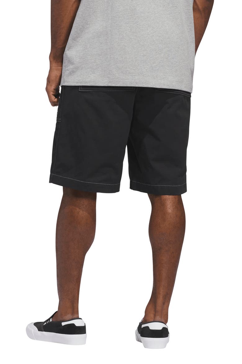 Mark Gonzales Skateboard Twill Shorts, Alternate, color, BLACK