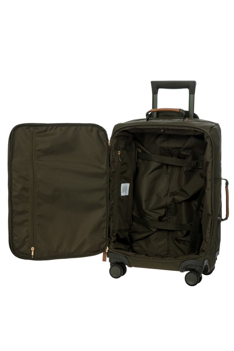 X Travel 21" Carry On Spinner & Large Sportina Tote Bag 2 Piece Luggage Set, Alternate, color, Olive