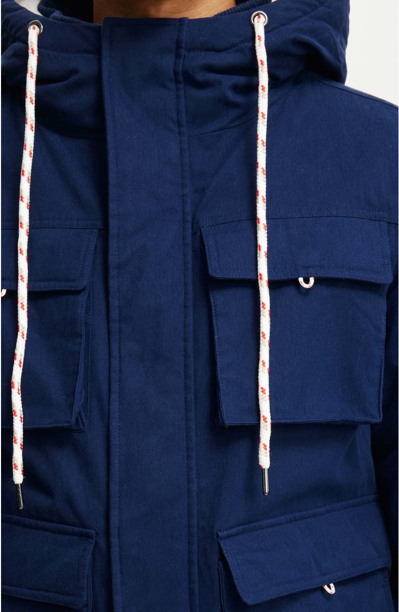 Cotton On Men's Heavy Weight Utility Parka, Alternate, color, Navy