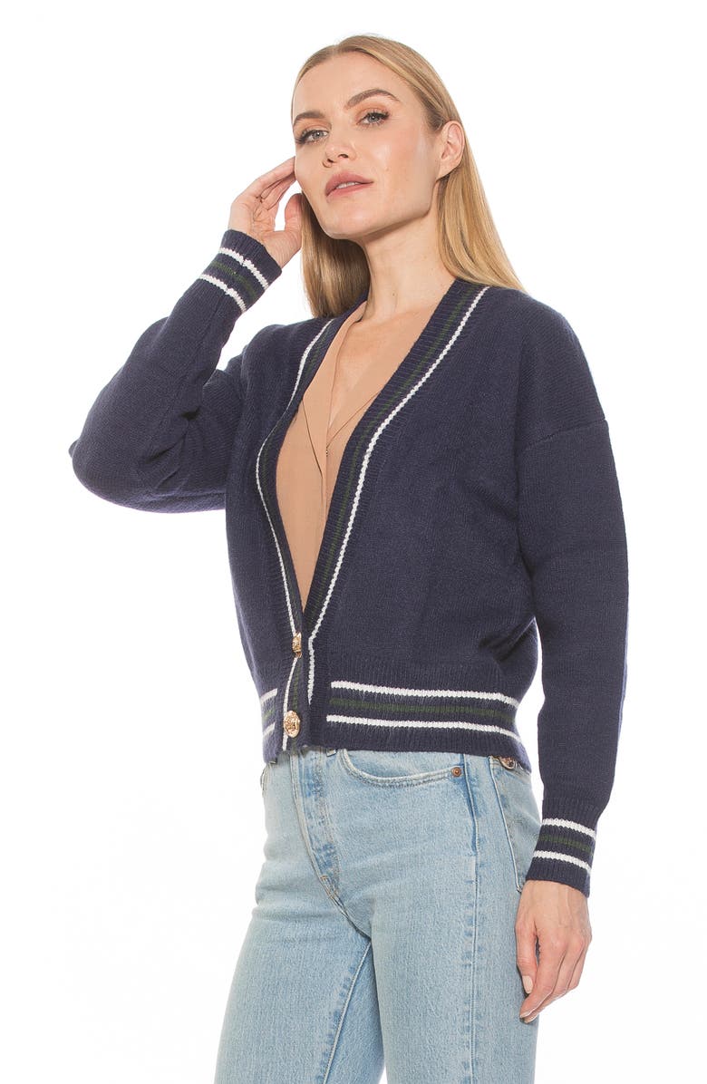 Alexia Admor Cathrine Knit Sweater, Alternate, color, Navy Multi
