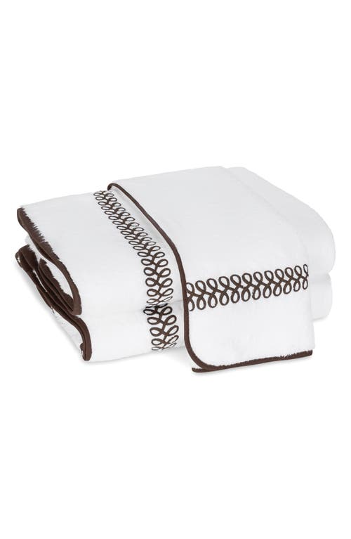 Matouk Astor Braid Bath Towel In Mocha