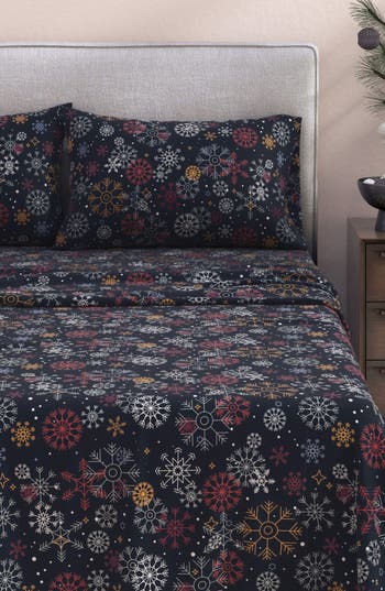 Woven & Weft Turkish Cotton Flannel Holiday Sheet Set