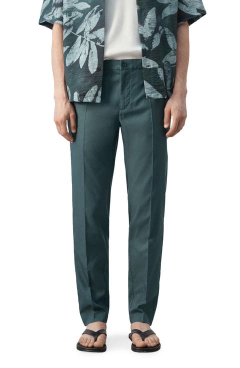 Regular Fit Pleat Front Pants
