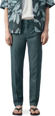 MANGO Regular Fit Pleat Front Pants