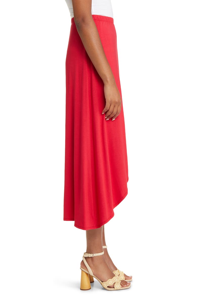 Faux Wrap Skirt, Alternate, color, RED