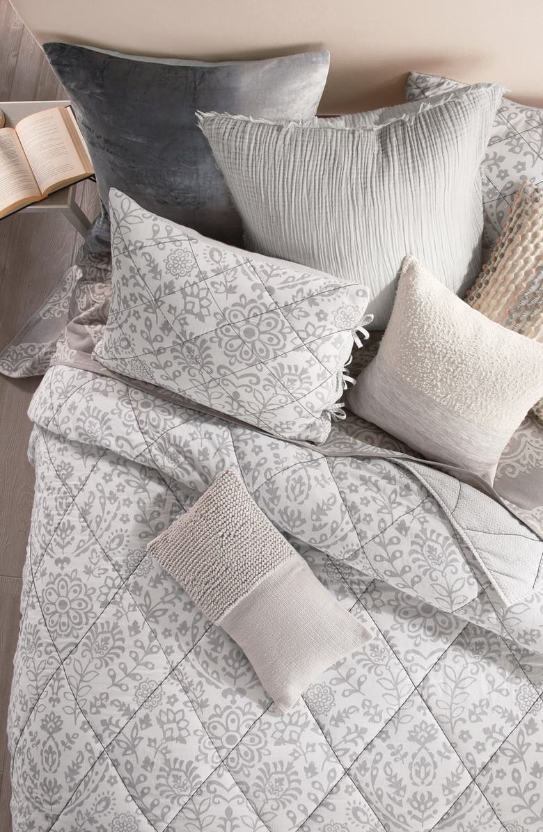 Peri Home Block Print Quilt, Alternate, color,