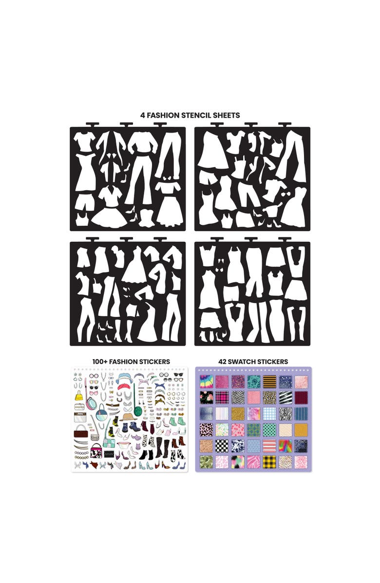 Fashion Angels Runway Fashion Designer Sketch Set Pad, 6+, Alternate, color, Multicolored