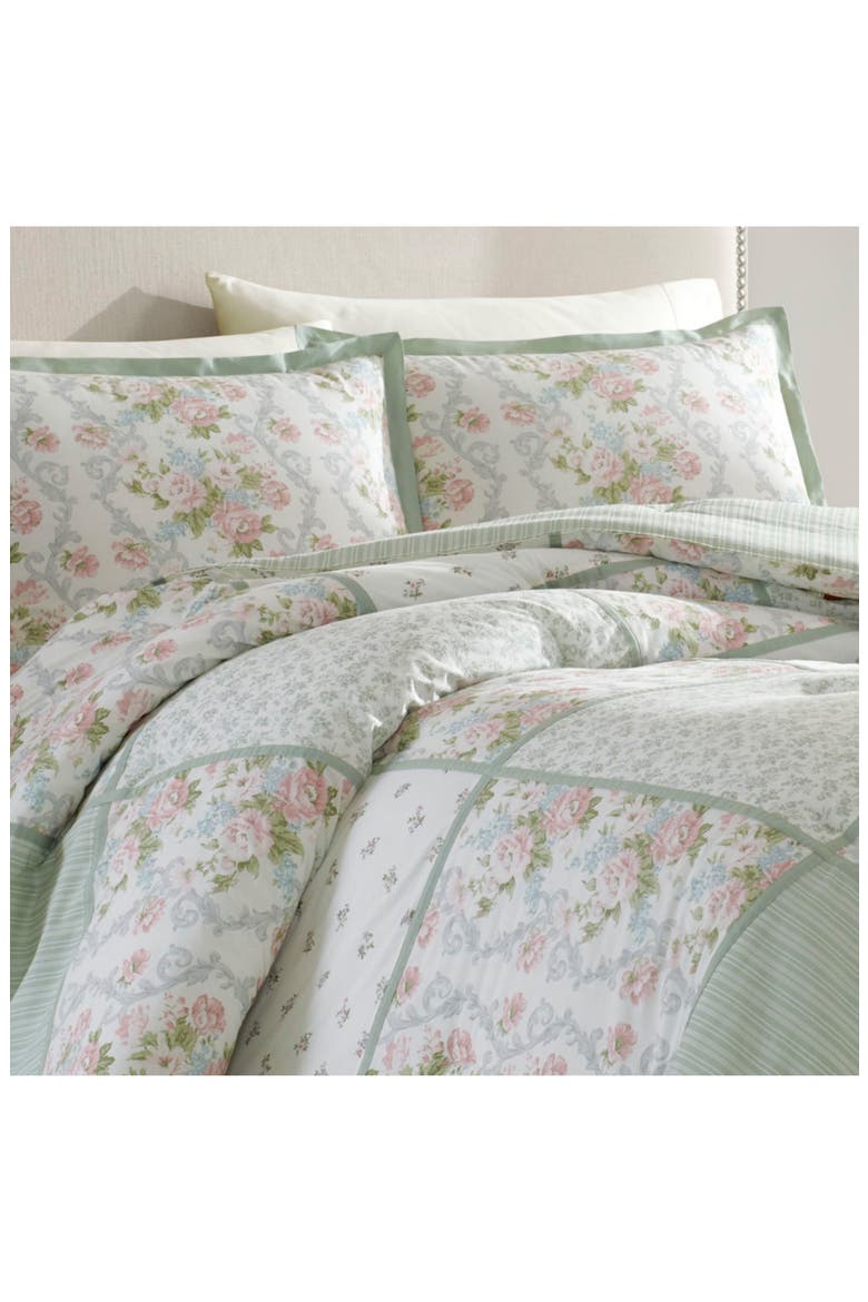 Harper Comforter & Sham Set, Alternate, color, SAGE