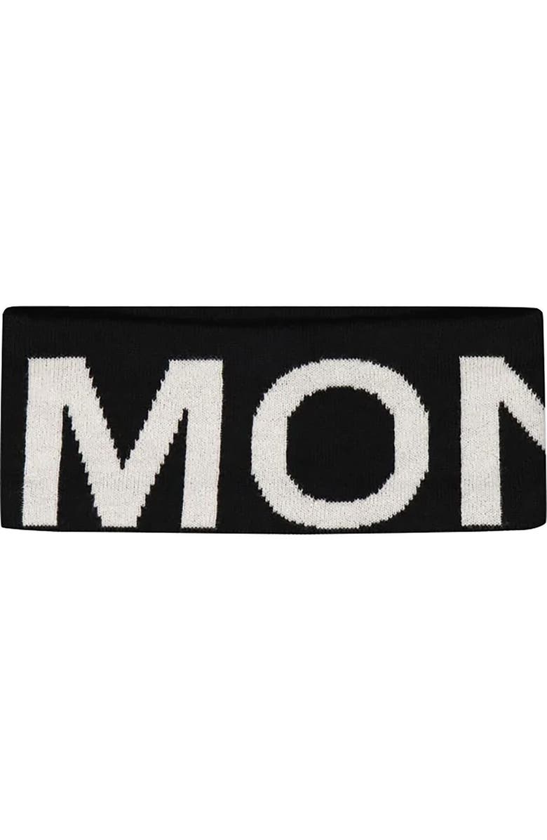 Mons Royale Arcadia Merino Headband, Main, color, Black/White