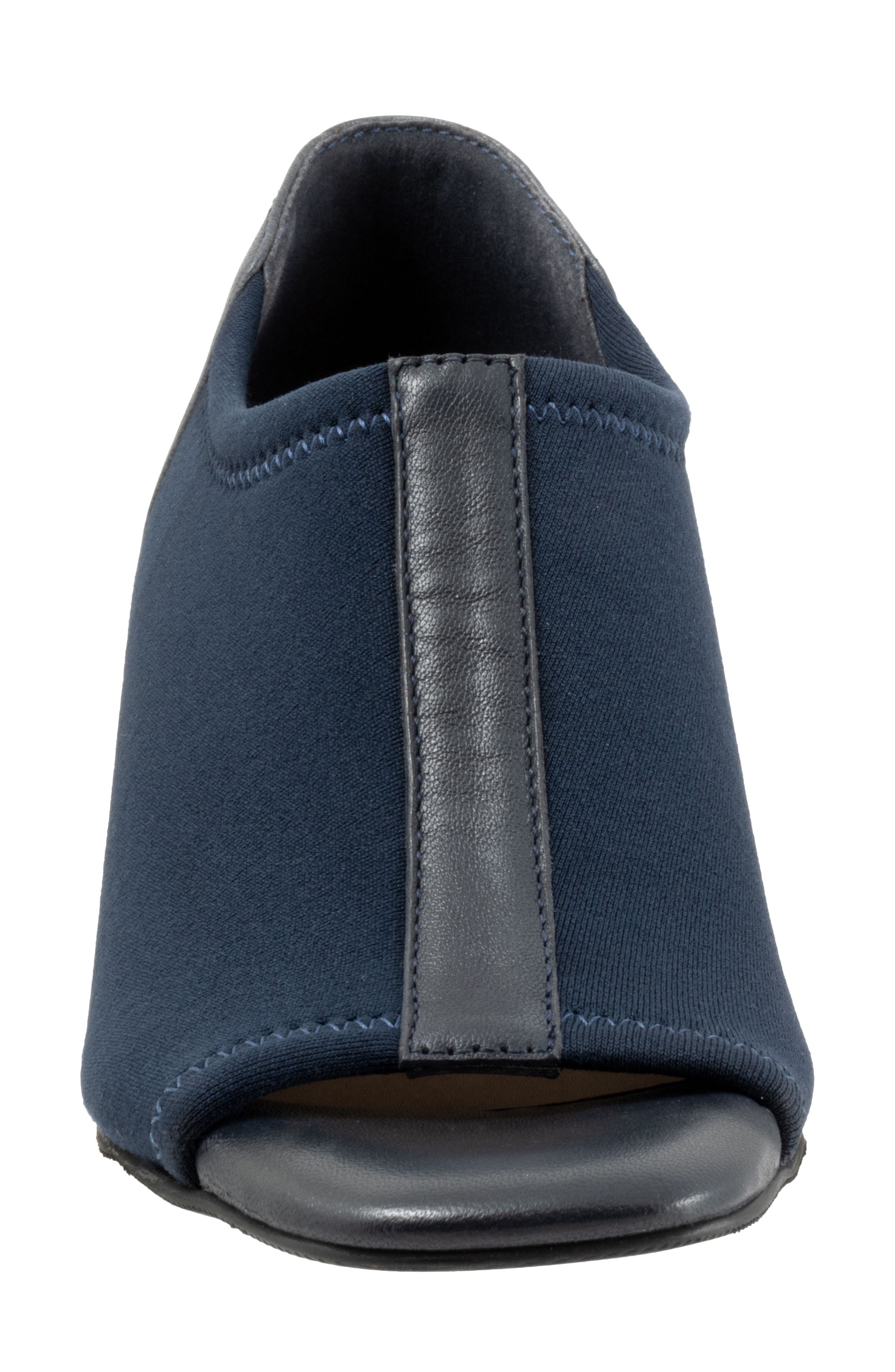 Lennon Peep Toe Block Heel Pump, Alternate, color, NAVY
