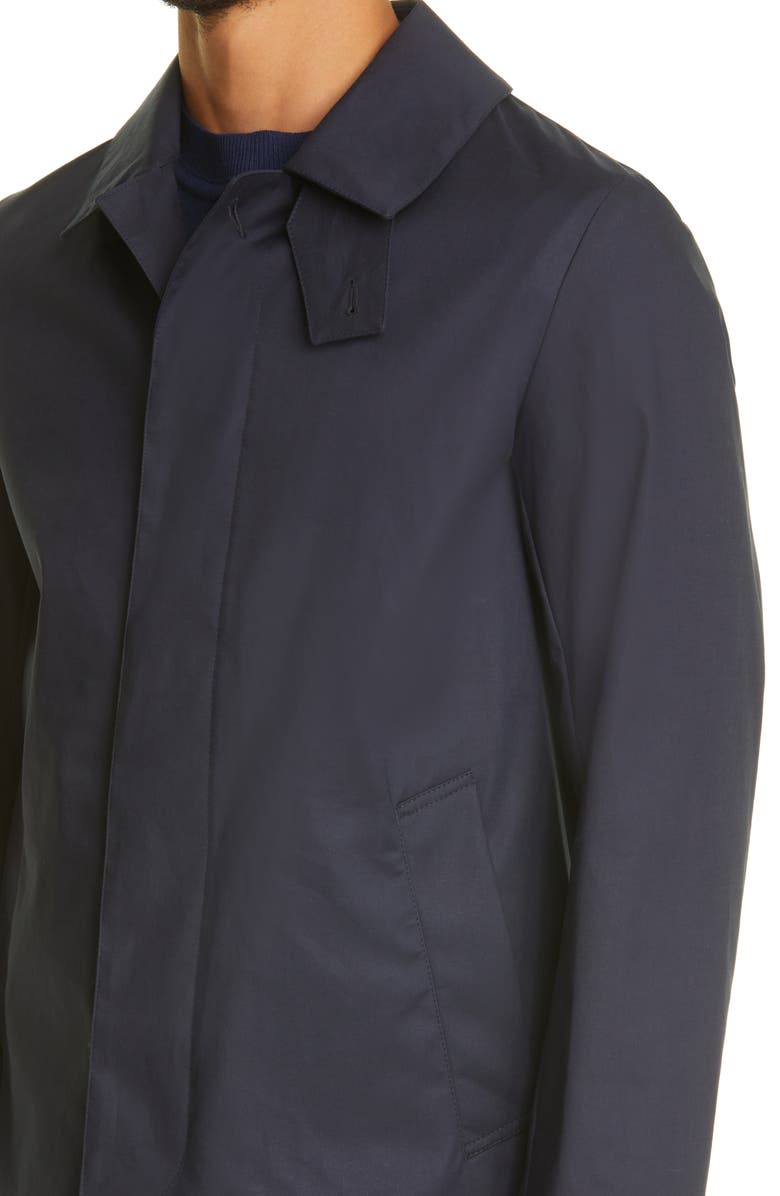 Mackintosh Cambridge Waterproof Rain Coat, Alternate, color, Navy